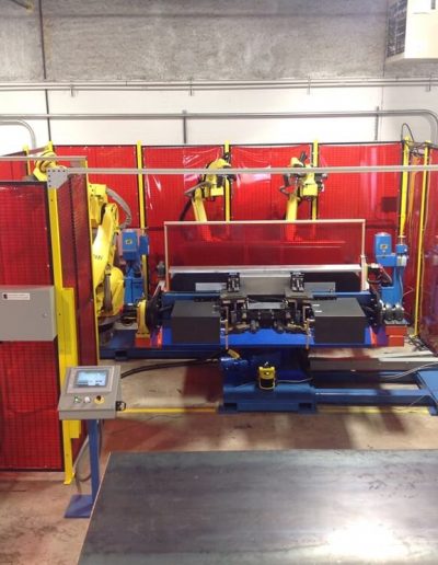 Special Robotic Arc Welding System with Servo Tooling for Truck Cross Members