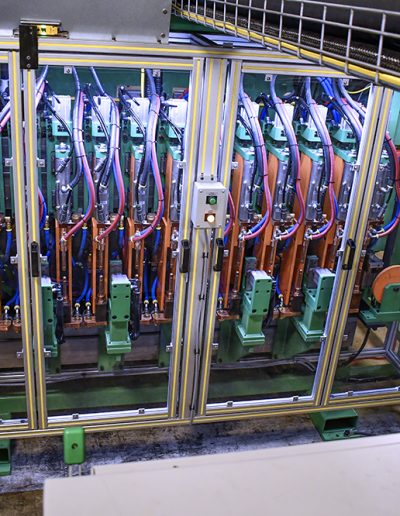 Close Up of Strut Weld Guns